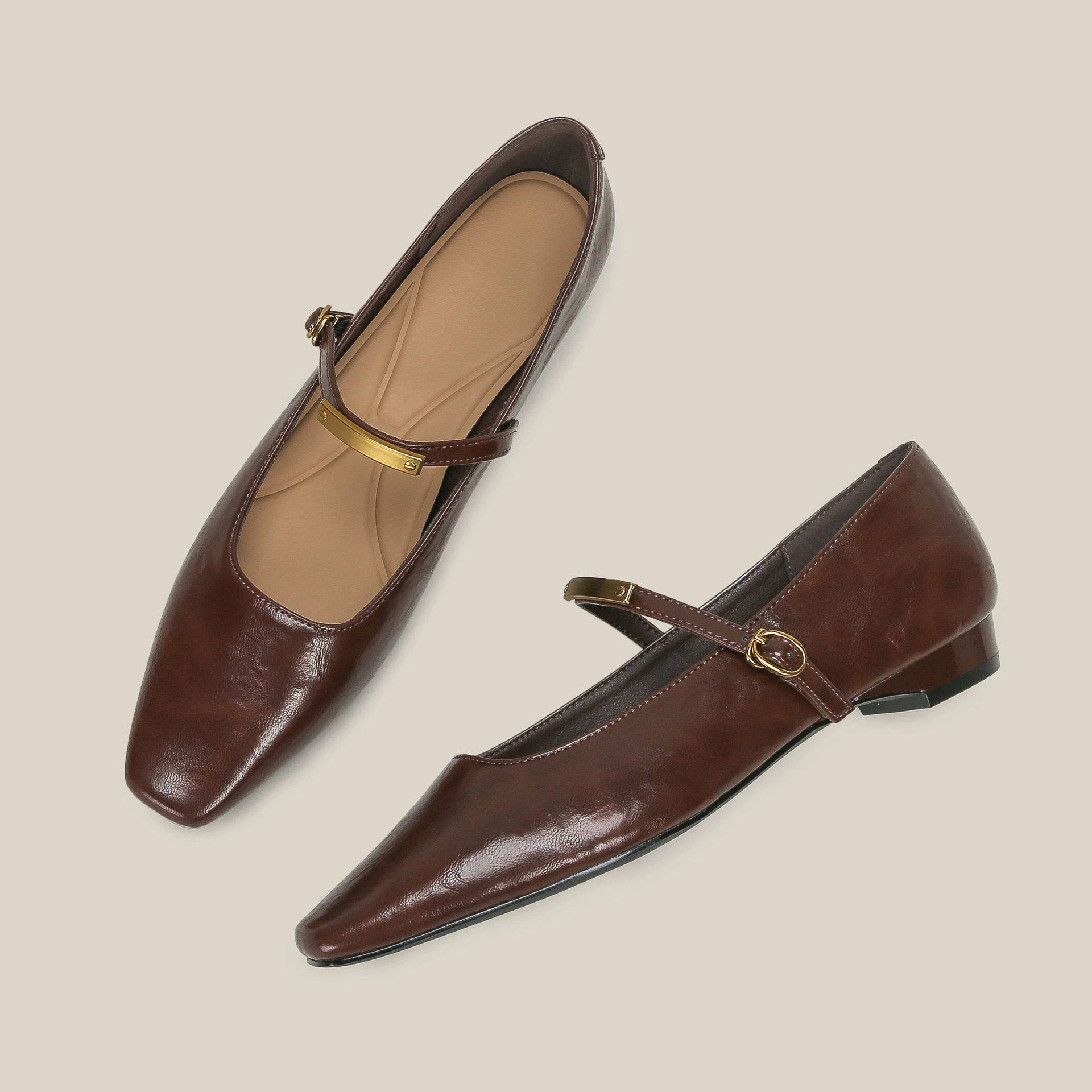 Высокие туфли на плоской подошве женские легкие ноги не устают