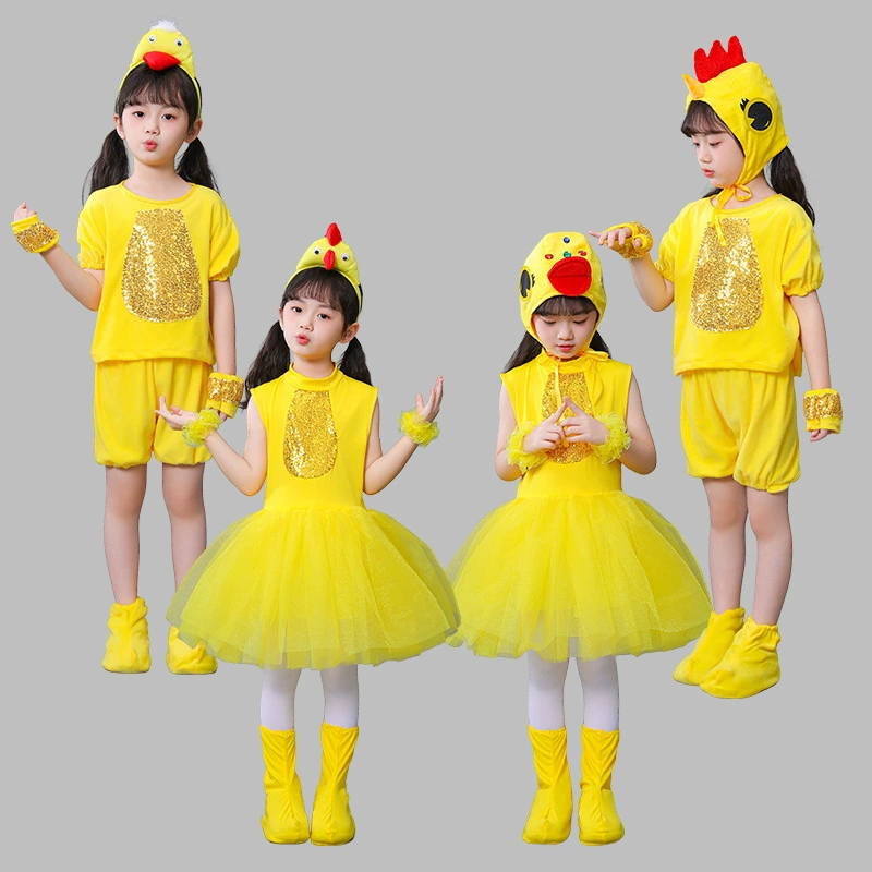 Детский костюм (B.Duck) дизайн утка и цыпленок, шляпа/ободок, размеры 110–160 см