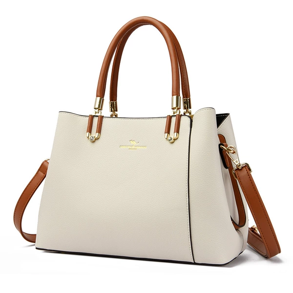 White hand loop bag, card holder, gift box
