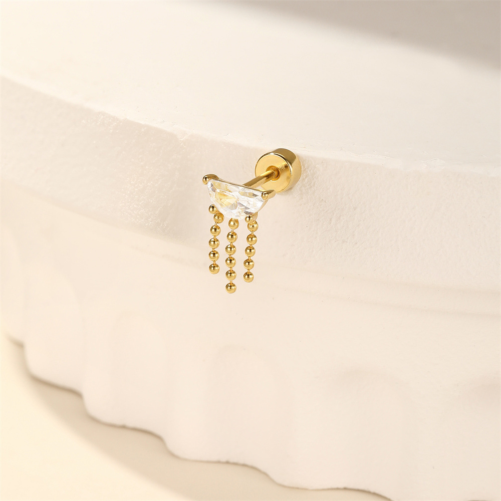 1g Weight Ear Studs Classification Ear Cartilage Rings & Studs Piercing Type 1 Piece Quantity Daily Occasion 925 Sterling Silver Material Geometric Pattern All Seasons Season Unisex Gender Elegant Style 1 Piece Ear Cartilage Rings & Studs Elegant Geometric 925 Sterling Silver Ear Cartilage Rings & Studs 20
