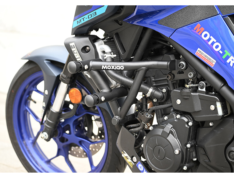 Suitable for Yamaha Mt03 Bumper Anti-Fall Bar Aluminum Alloy Spring Head Competitive Anti-Fall Guard Bar Body Protection Bar