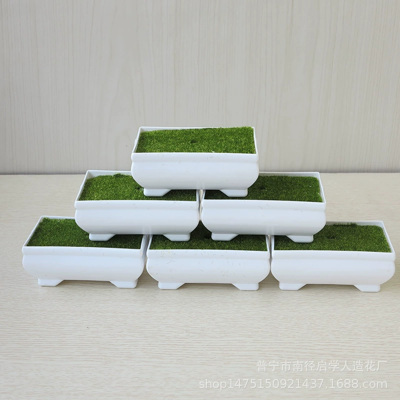 Пластиковый цветок в горшке Искусственный цветок Цветочный аранжировщик DIY продукт с пеной Интегрированная имитация фарфора Цветочный горшок украшения