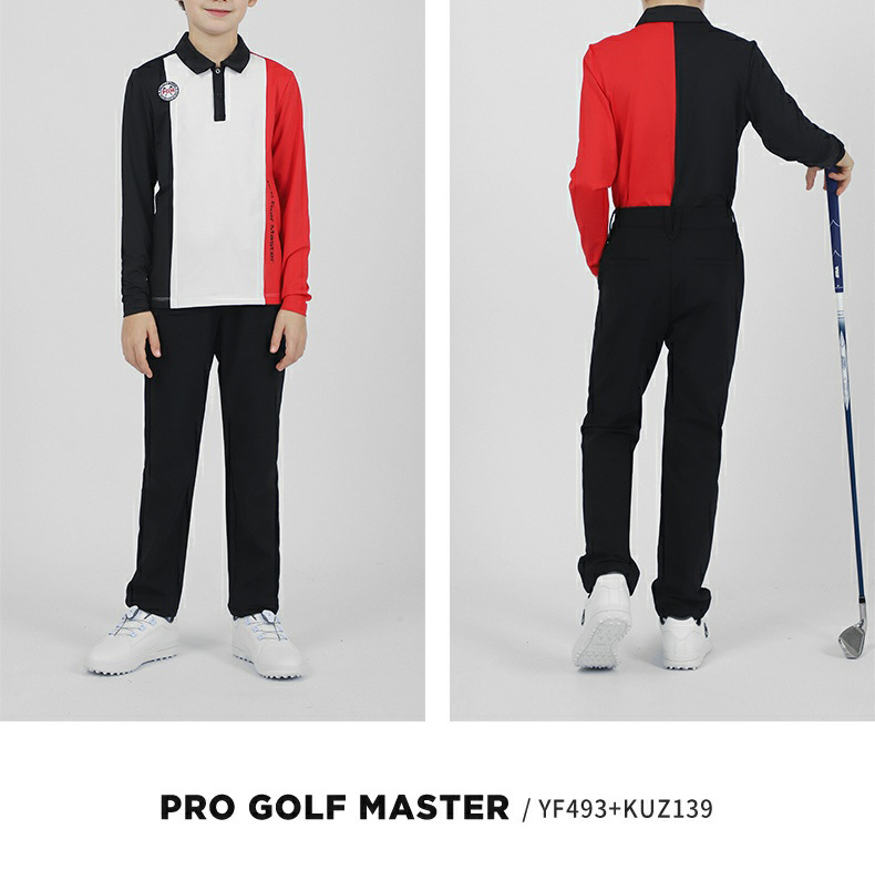 Áo thun dài tay golf trẻ em PGM – chất liệu polyester co giãn, ấm áp, thoải mái — YF493-màu xanh nhạt, YF493-màu xanh lá cây, YF493-màu đỏ chi tiết 11