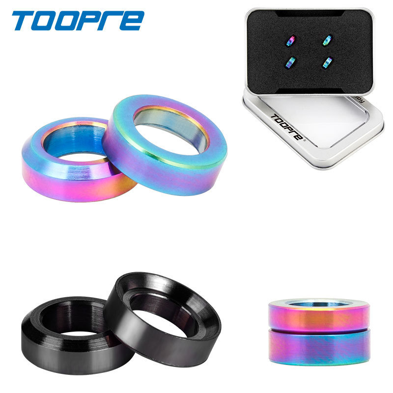 Toopre Mountain Bike M6 Titanium Alloy Concave and Convex Gasket Brake Caliper Xt Disc Brake Fixed Xtr Screw Pad Toopre Mountain Bike M6 Titanium Alloy Concave and Convex Gasket Brake Caliper Xt Disc Brake Fixed Xtr Screw Pad