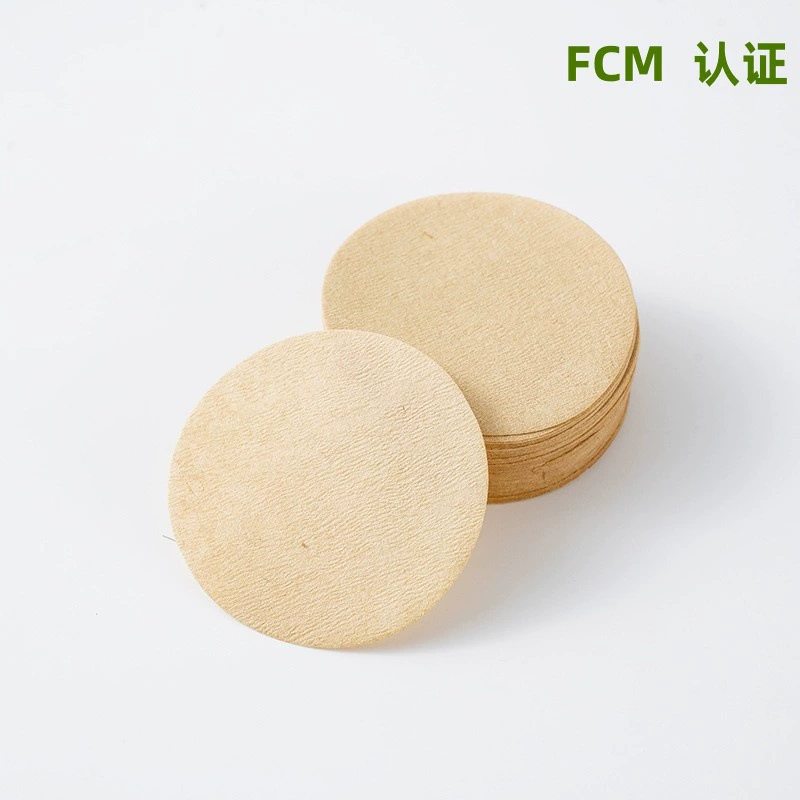 Круглые фильтр-пакеты для кофе из древесной массы, 51 мм, 53 мм, 54 мм, 100 штук, оригинальные белые, оптом от производителя, пищевые.