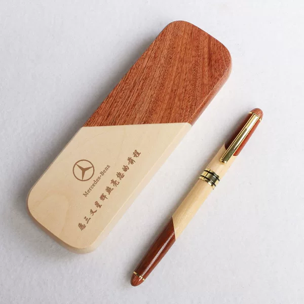 New Wooden Ballpoint Pen Gift Box Set Handmade Wooden Pen Business Office Signature Pen Cultural and Creative Gift Pen