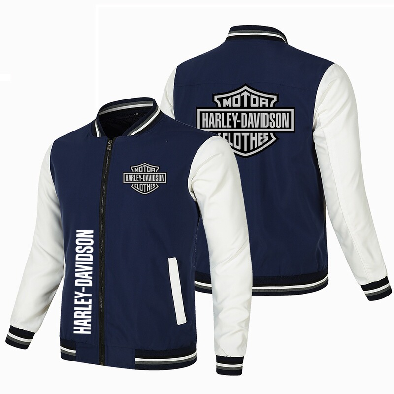 Cross-Border 2025 European and American Men's Casual Jackets, Fashionable and Trendy, Stylish Punk Style Motorcycle Jackets, Men's Jackets