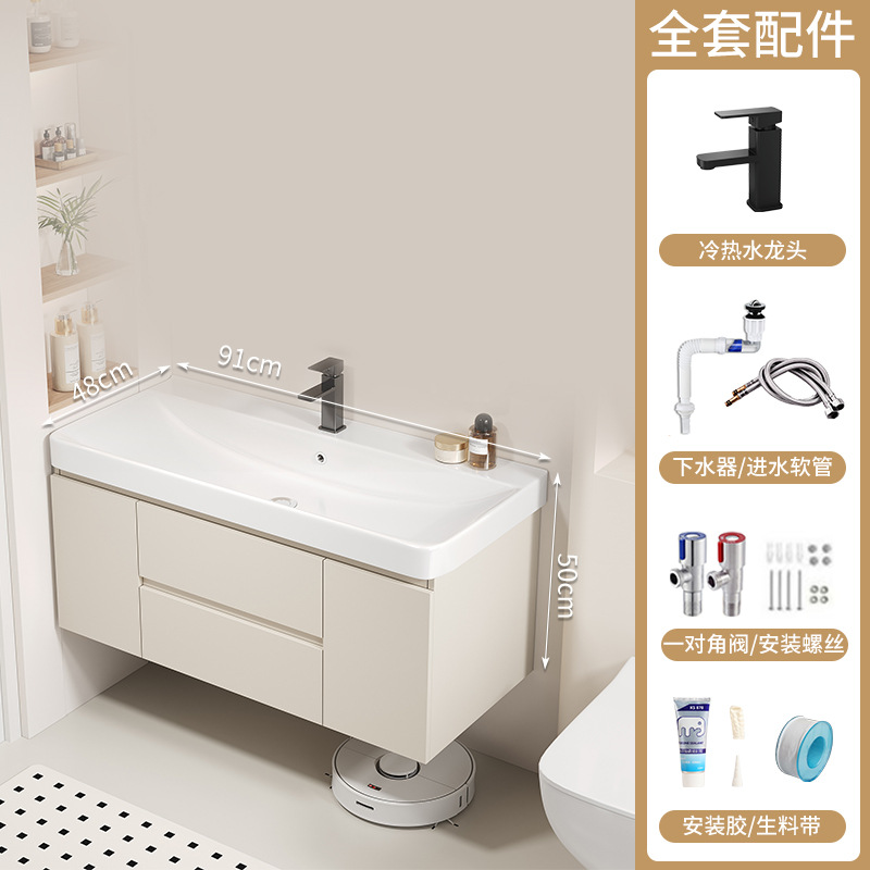 90 lavabo + sin gabinete de espejo