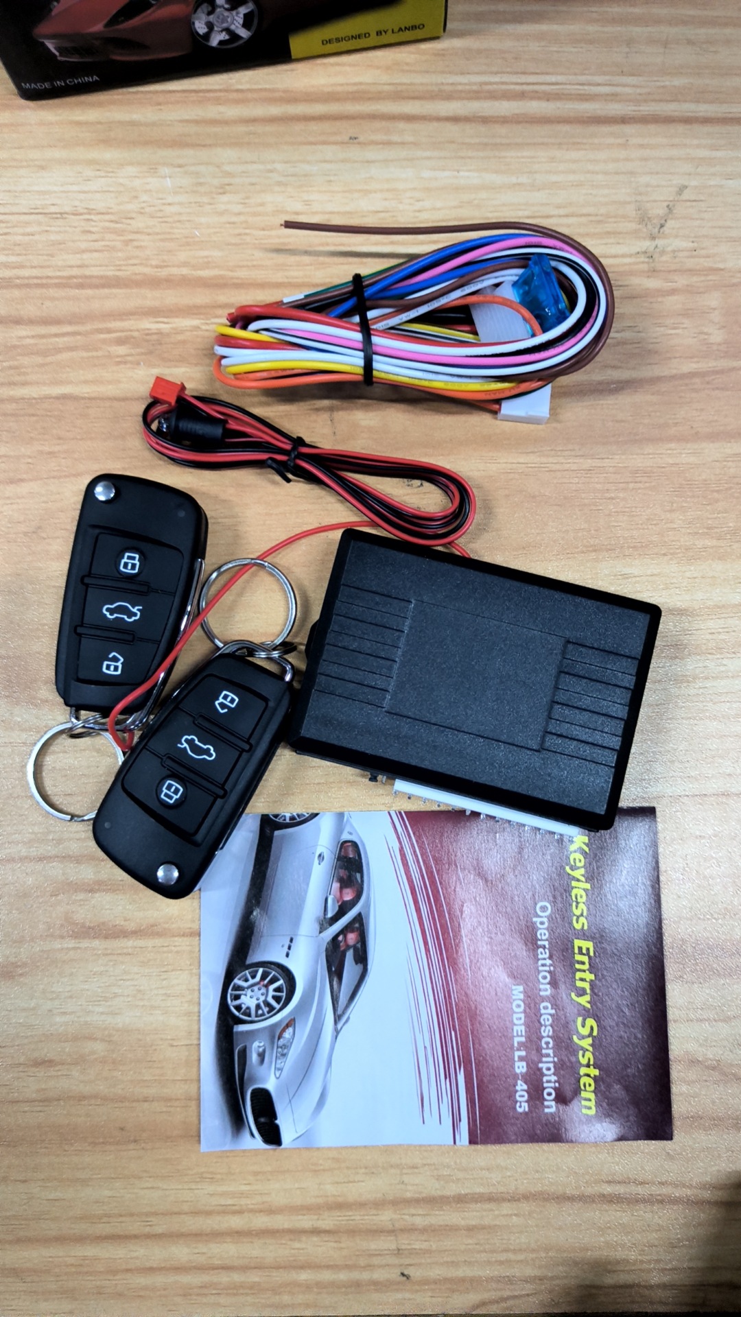 Universal Car Remote Keyless Central Locking Kit, Central Door Lock, Car Alarm Accessories, Available for Dropshipping