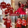 With children A Three Western style sweater gules Jubilation Mother and daughter Sweater baby Dress Autumn and winter