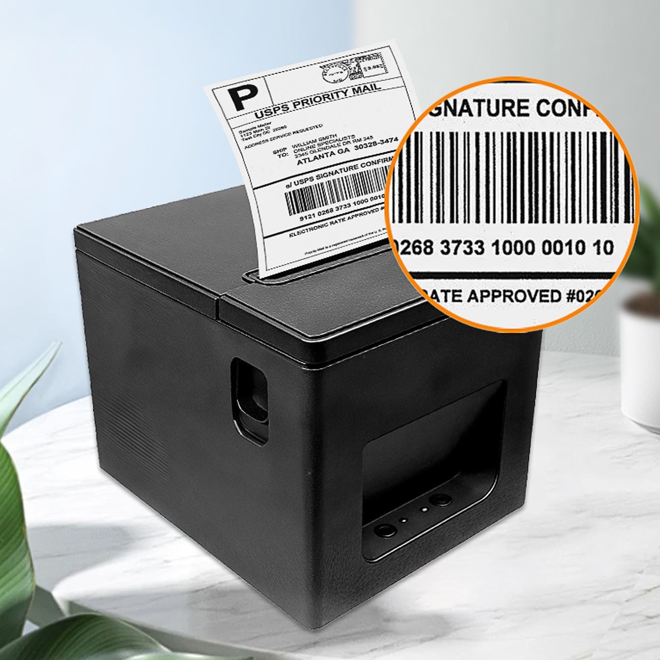 Impresora Térmica de Recibos y Facturas de 80mm con Corte Automático Bluetooth USB para Caja Registradora