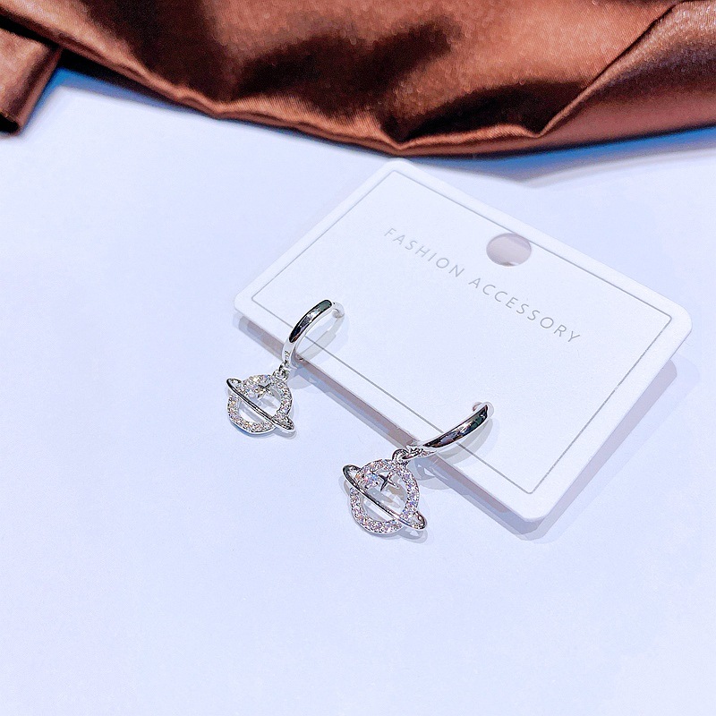 Womenu0027S Fashion Planet Copper Earrings Inlaid zircon Zircon Drop Earrings