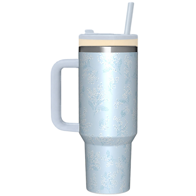 Nuevo mango de 40oz taza de aislamiento de acero inoxidable de gran capacidad taza de automóvil de aislamiento frío taza de agua taza personalizada