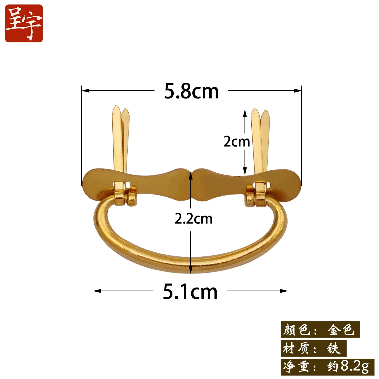 Antique‑style metal drawer handle, decorative bronze/golden finishes, multiple motifs