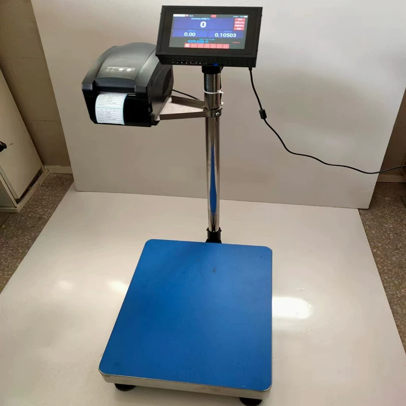 Лабораторные смарт-этикетки печатные электронные весы умный сенсорный экран из нержавеющей стали 300 кг самоклеяще печатные настольные весы