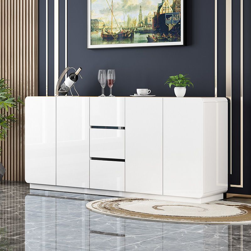 Modern Simple Home Restaurant Sideboard Integrated Wall Paint Kitchen Tableware Storage Locker Kitchen Cupboard