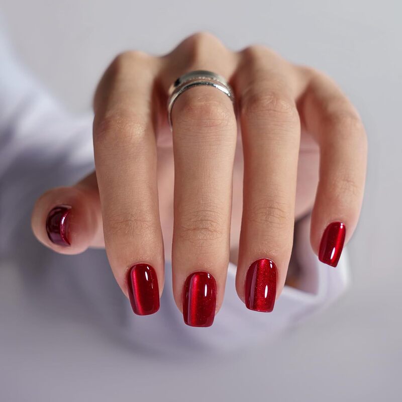 Cross-Border Amazon Hot-Selling 30-Piece Burgundy Nail Art Ins-Style Wearable Nails That Make Your Skin Look Fairer Fake Nails Beauty Cross-Border Amazon Hot-Selling 30-Piece Burgundy Nail Art Ins-Style Wearable Nails That Make Your Skin Look Fairer Fake Nails Beauty