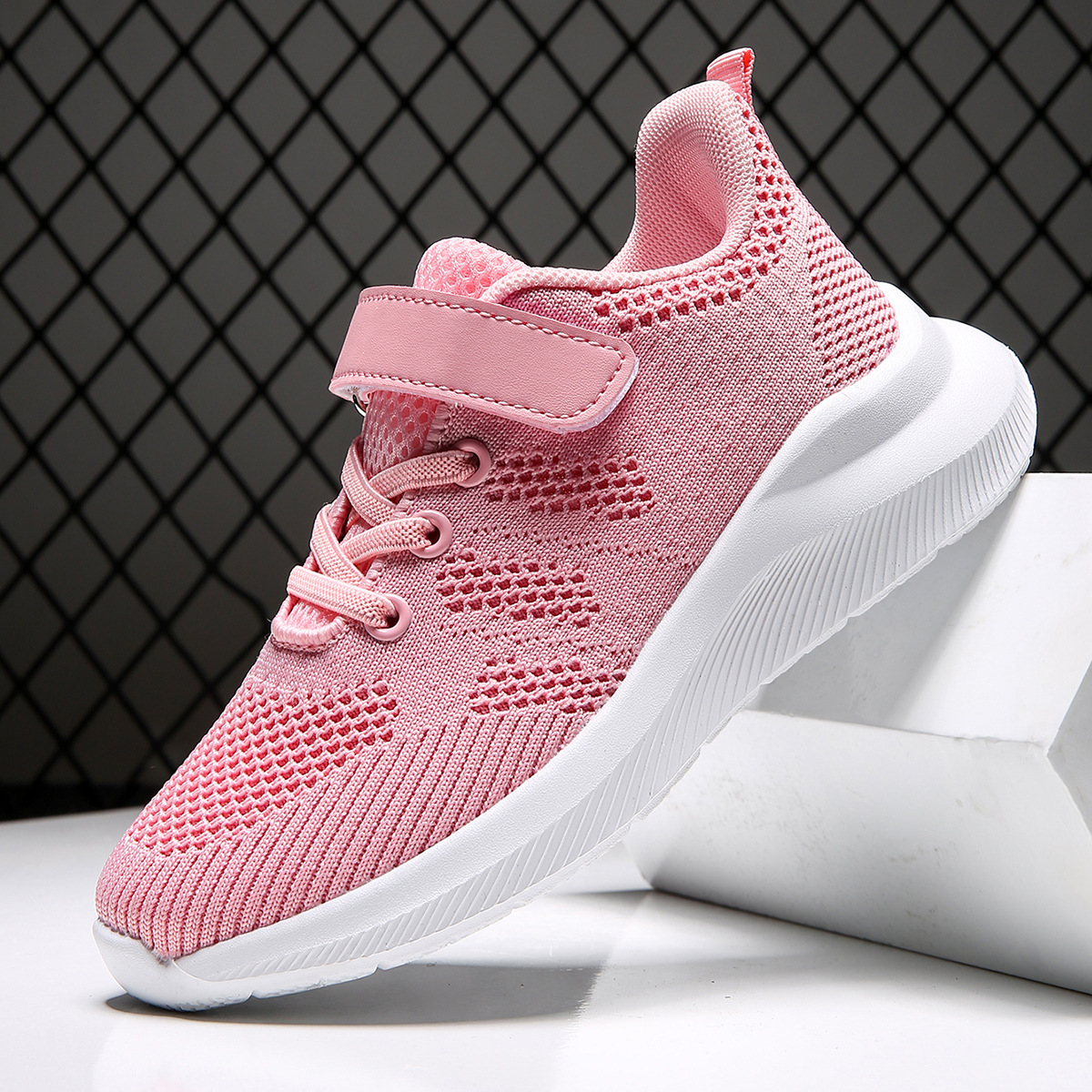 Zapatillas de Running de Tejido Volador para Niños de Tejido y MD, Transpirables y Ligeras para Uso Diario