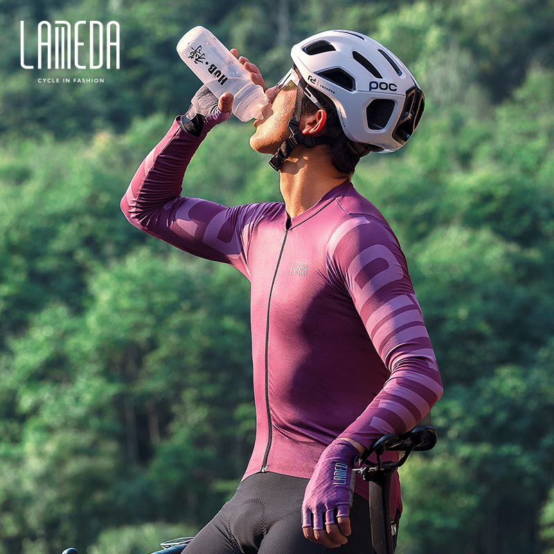 Lampada Summer Cycling Clothes Long-sleeved Men's Breathable Quick-drying Outdoor Sports Cycling Tops Cycling Clothes