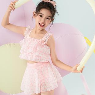 Girls' Swimwear New Children's Split Small Fresh Girl Swimwear Children's Princess Skirt Student Girls' Baby Swimwear