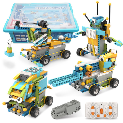 Children's Electric Toy Educational Building Blocks Thinking Training Smart Programming Birthday Gift for Boys Primary School Students Recommended