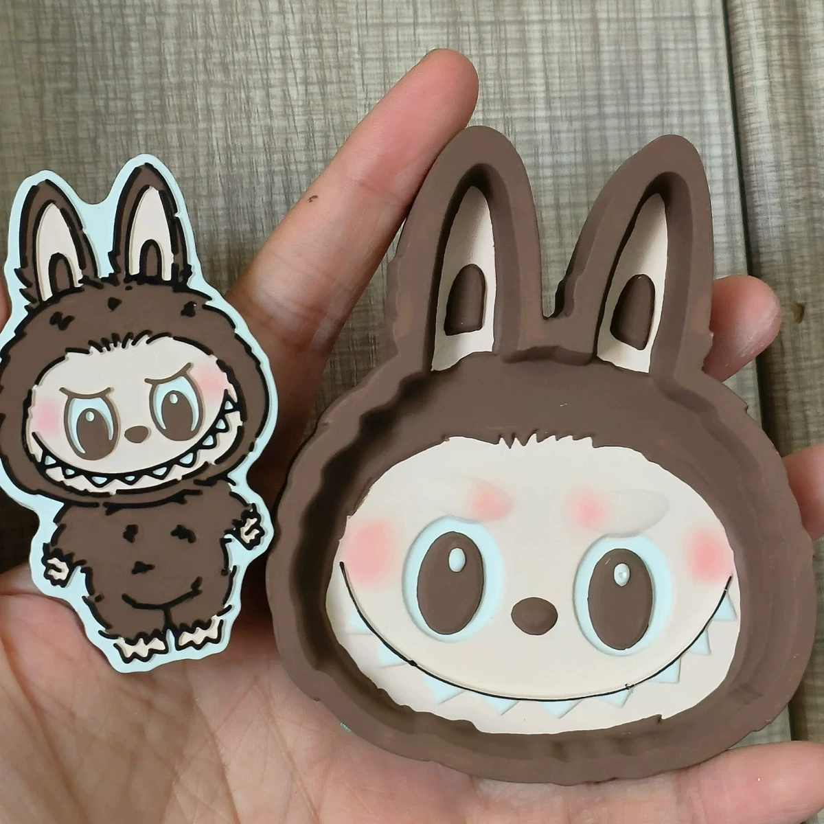 Labubu gypsum doll first generation second generation third generation labubu DIY graffiti peripheral clothes accessories plate