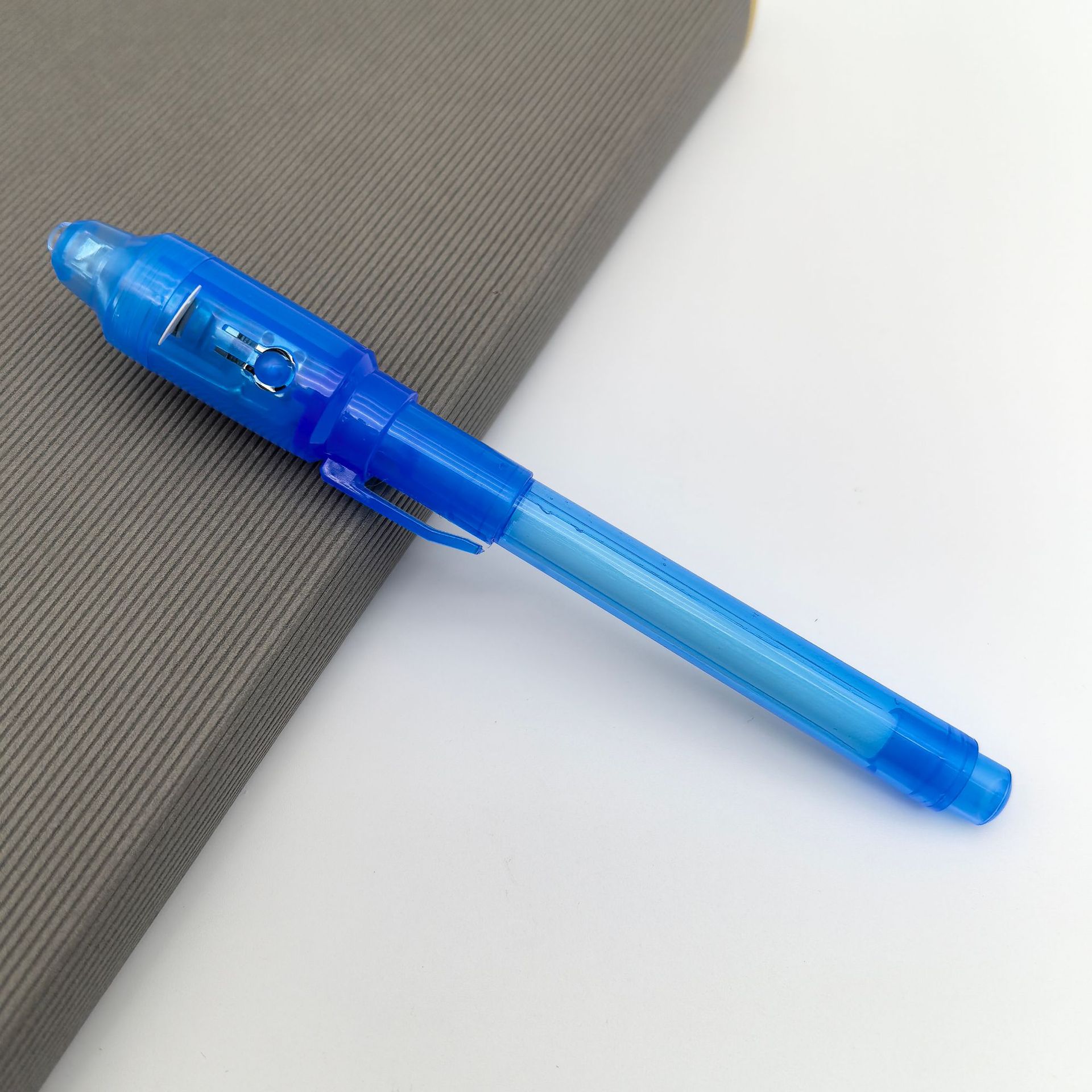 Lámpara LED luminosa UV transparente multifuncional lápiz mágico publicitario regalo luminoso resaltador al por mayor