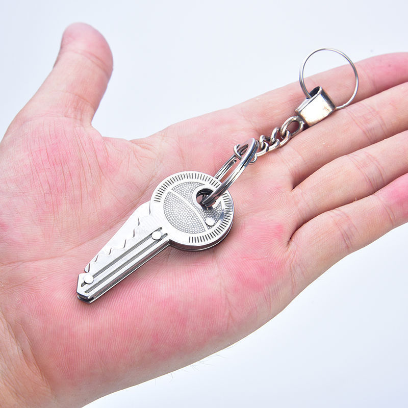 Llavero cuchillo plegable mini colgante portátil bolsillo edc herramienta de acero inoxidable desembalaje cuchillo expreso