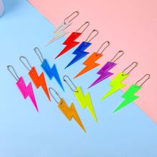 闪电反光挂件书包钥匙扣配饰自行车夜间骑行装饰贴纸警示标识