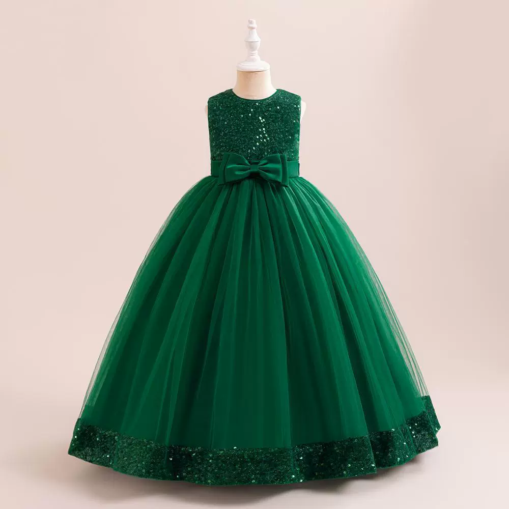 Small princess costume, dress with sleeves sleevless, long skirt, (Cross-border trading), children's clothing
