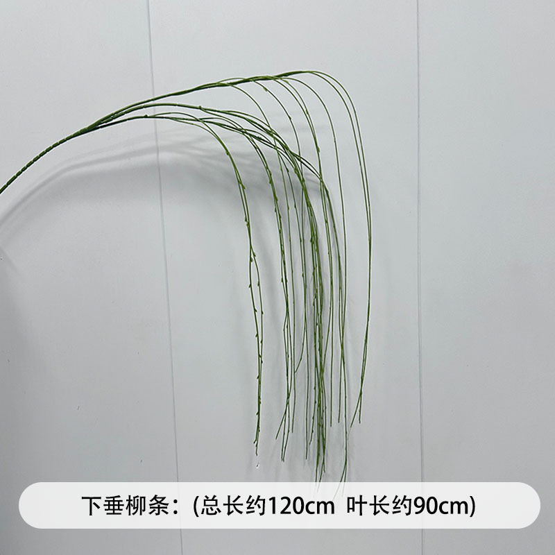 芦荀草绿植花龙须草假花白绿森系婚庆装饰自然风背景插花路引|undefined