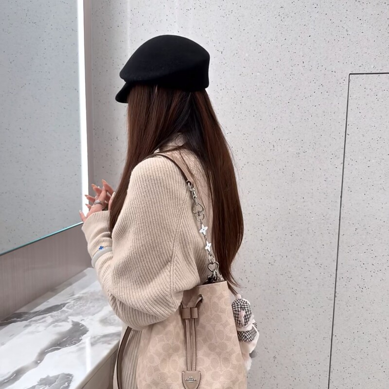 Bucket Bag with Monogram Pattern, Crossbody Bag for Women, Pvc Bag, Large Capacity Bag Bucket Bag with Monogram Pattern, Crossbody Bag for Women, Pvc Bag, Large Capacity Bag