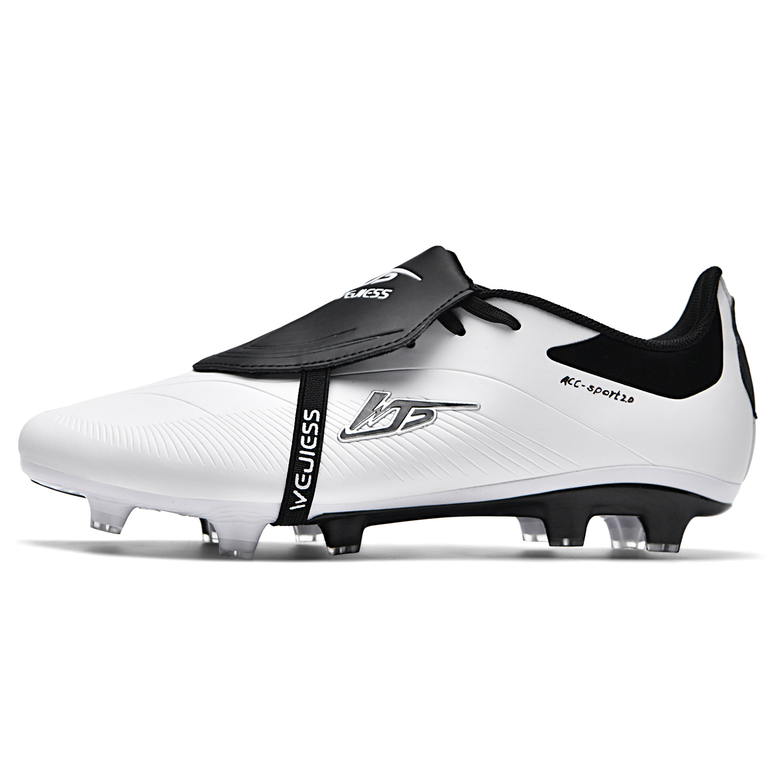 Nuevos zapatos de fútbol de tejido sin costuras para hombres y mujeres zapatos de clavos largos antideslizantes zapatos de entrenamiento profesional de césped adulto transfronterizo