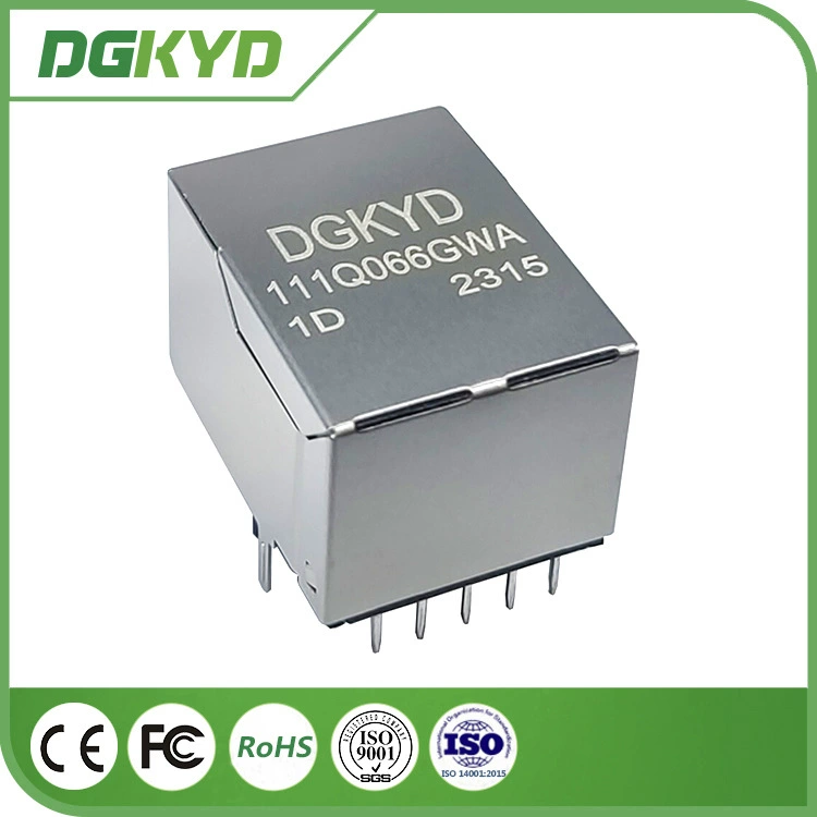 DGKYD 111Q066GWA1D RJ45 Соединение однопортовый гигабитный интегрированный сетевой трансформер без подсветки