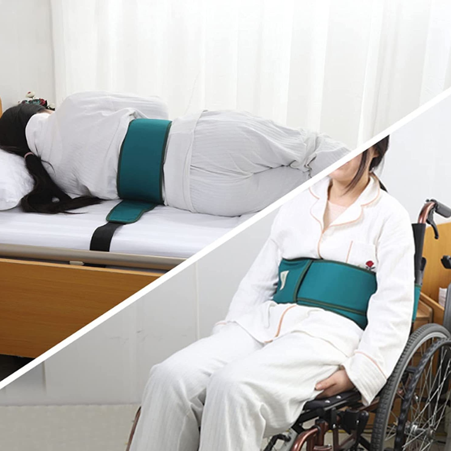老人病床绑带轮椅防坠防摔腰部躯干束缚带防离床护具床护栏约束带