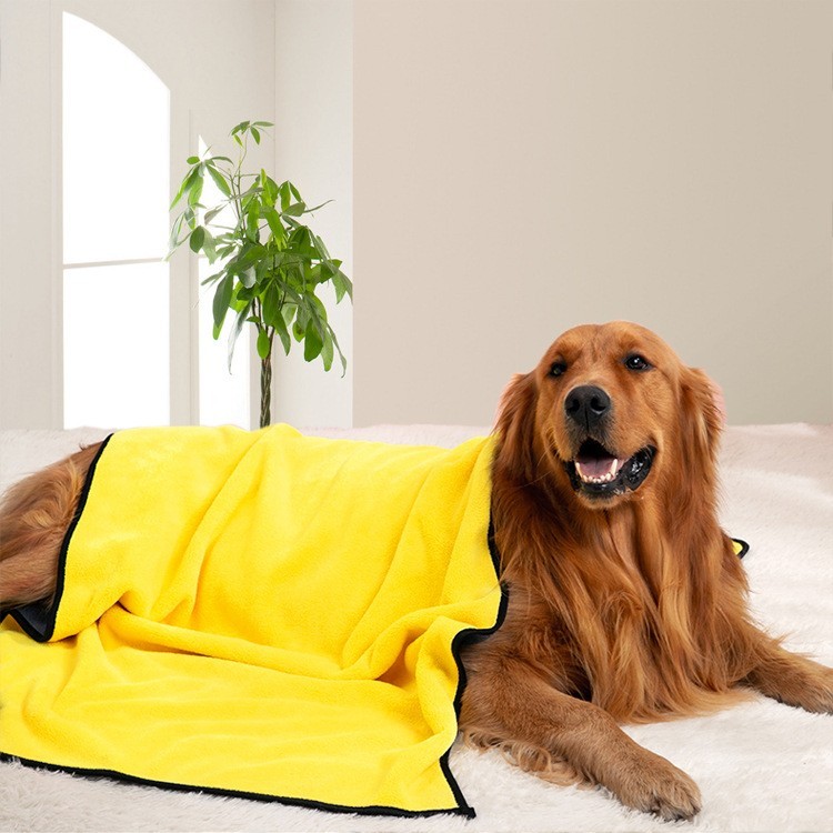 卸売ペットタオル吸水速乾増粘脱落しにくい猫犬入浴用品乾燥タオルLサイズ|undefined