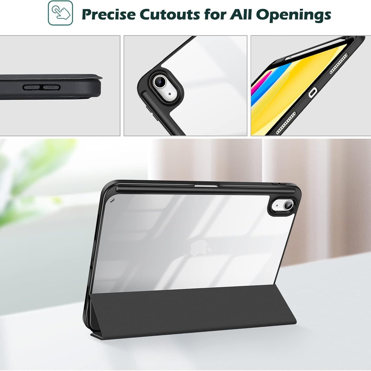 Aplicable funda protectora ipadair6 transfronteriza pro11/13 funda plana acrílica de 10,2 pulgadas carcasa anti-caída de 10,9 pulgadas