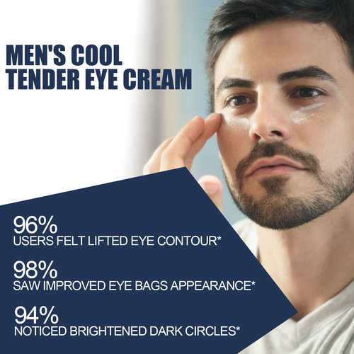 Anti-aging eye cream for men, lightening fine lines around the eyes, repairing eye bags and dark circles, hydrating and firming skin eye cream