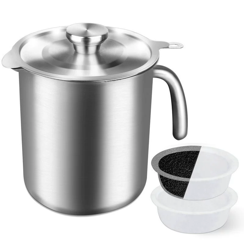 Трансграничная Горячая продажа активированного угля Масляный фильтр горшок Бытовая кухня Нержавеющая сталь Масляный фильтр горшок Активированный уголь для удаления запаха Масляный фильтр горшок