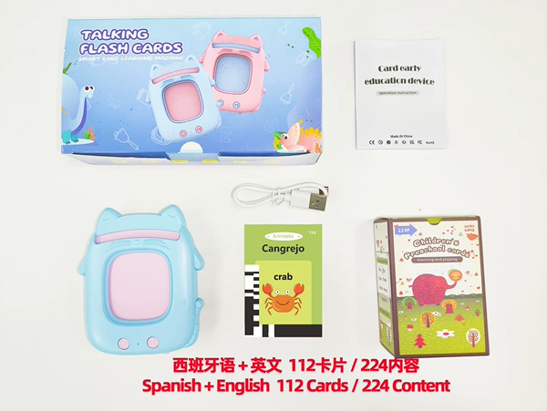 Blue cards, new collection, cat, Spain, English