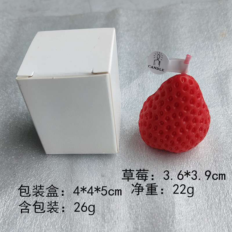 Cera de soja de fresa de banana cera al por mayor lindo creativo regalo de cumpleaños mano de simulación de perfume cera de modelado