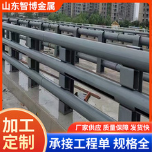 镀锌喷塑桥梁防撞护栏 LED灯光护栏河道景观天桥栏杆扶手管铝合金