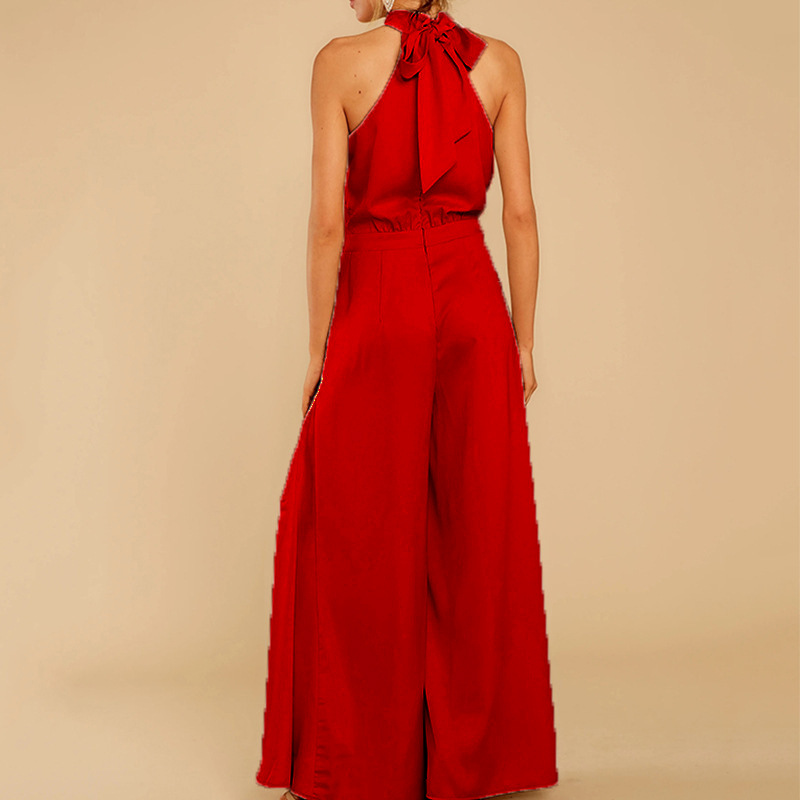 280g Weight Full Length Pants Length Polyester Fabric Type High Waist Waist Line Jumpsuits Pants Type Inelastic Elasticity Bodysuits Tops Type Daily Occasion Loose Fit Type Solid Color Pattern Summer Season Women's Gender Simple Style, Classic Style Style Women's Daily Bodysuits Simple Style Classic Style Solid Color Full Length Jumpsuits 9
