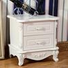 European style bedside cupboard white Modern simplicity Korean bedroom woodiness bedside cupboard Paint Special Offer Storage Storage