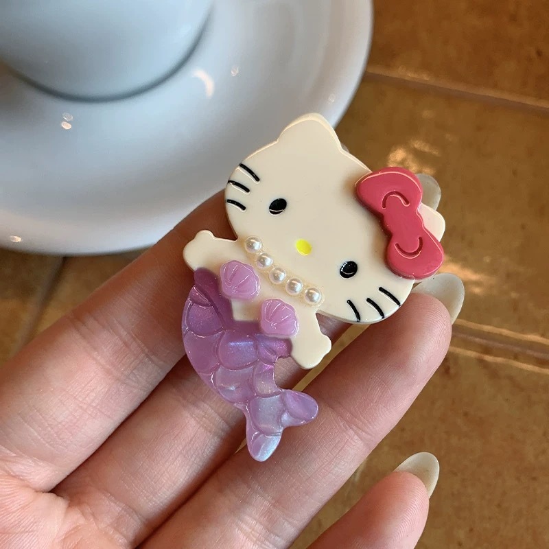 サマーマーメイド KT アセテートヘアピン前髪カモノハシクリップ壊れたヘアピンパールホリデースタイルハイエンド多用途|undefined