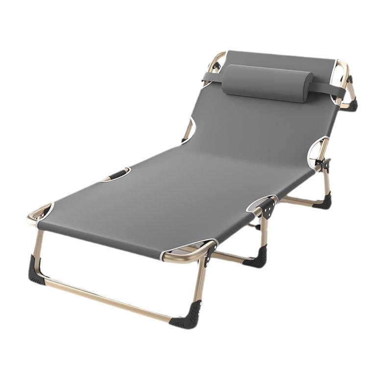 Cama plegable, cama individual para el almuerzo, siesta de oficina, silla de marcha simple, cama portátil para el hospital doméstico