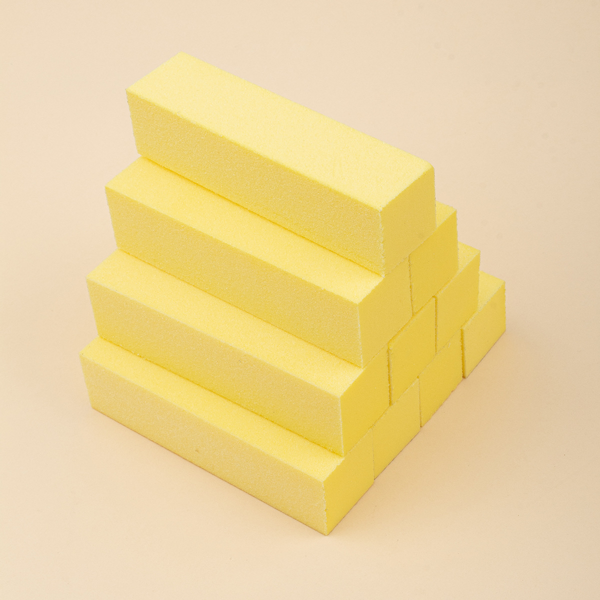 Directo de fábrica de uñas de color blanco bloque de tofu de alta espuma de cuatro lados de molienda bloque de reparación de uñas pulido