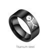 Ring stainless steel hip-hop style for beloved, 2022, Birthday gift