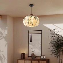 宋式美学复古风客厅书房民宿茶室吊灯卧室吊灯中式国风灯笼吊线灯