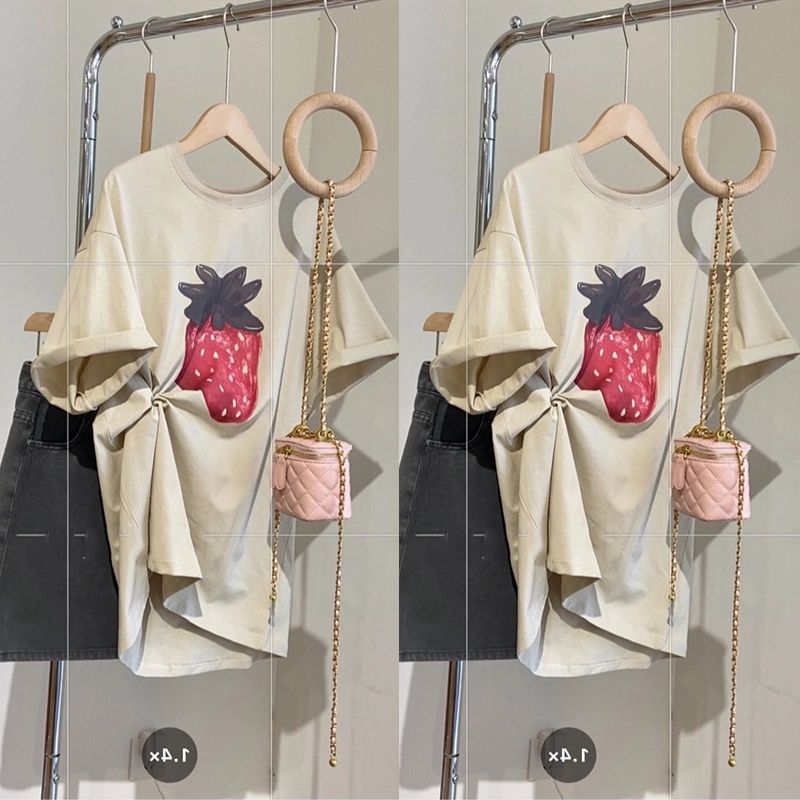 Extra large summer red summer clothing